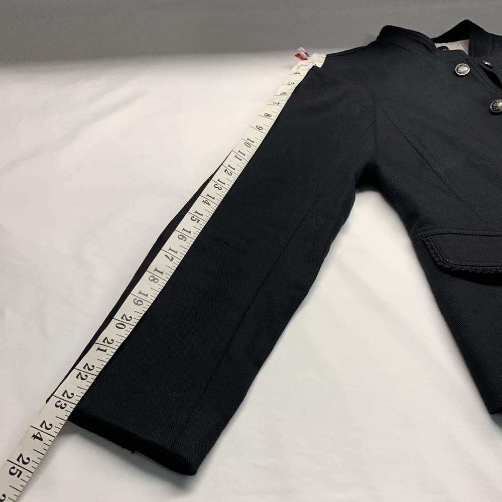 Talbots Black Button-Up Military Style Jacket - Picture 13 of 14